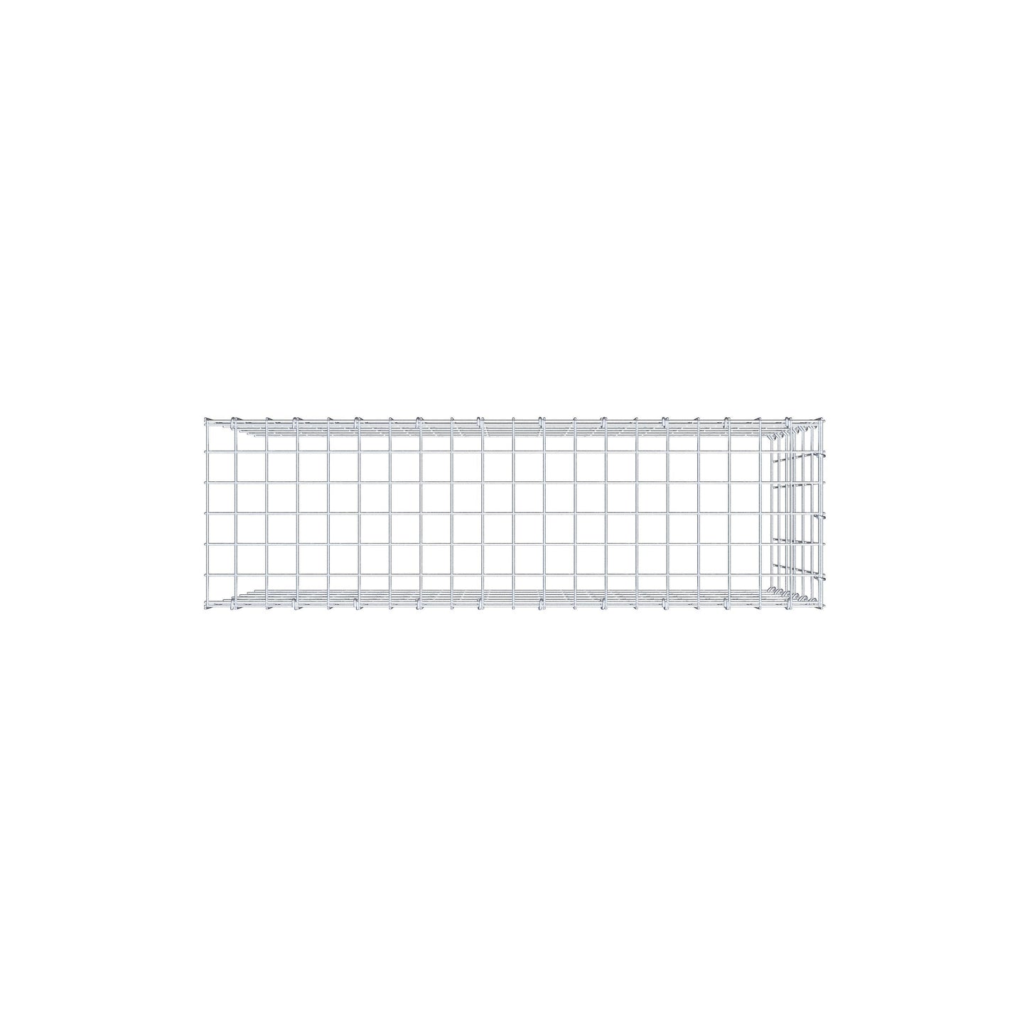 Gabião Tipo 4 100 cm x 60 cm x 30 cm (C x A x P), malhagem 5 cm x 10 cm, anel C