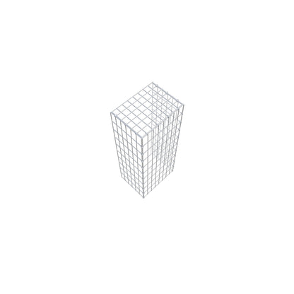 Fourche rapportée type 4 100 cm x 30 cm x 40 cm (L x H x P), mailles 5 cm x 10 cm, anneau en C