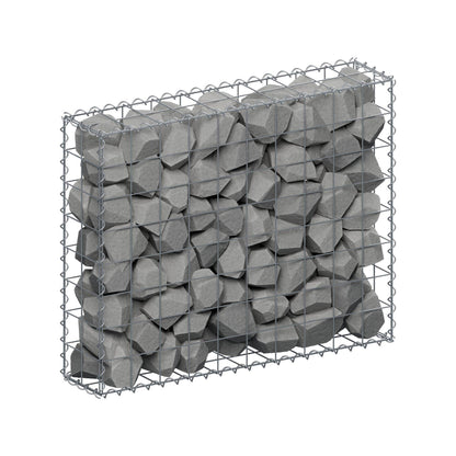 Gabião 100 cm x 80 cm x 20 cm (C x A x P), malhagem 10 cm x 10 cm, espiral