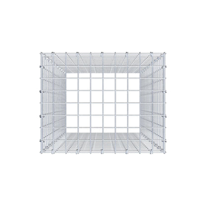 Monteret gabion type 3 100 cm x 50 cm x 40 cm (L x H x D), maskestørrelse 5 cm x 5 cm, C-ring