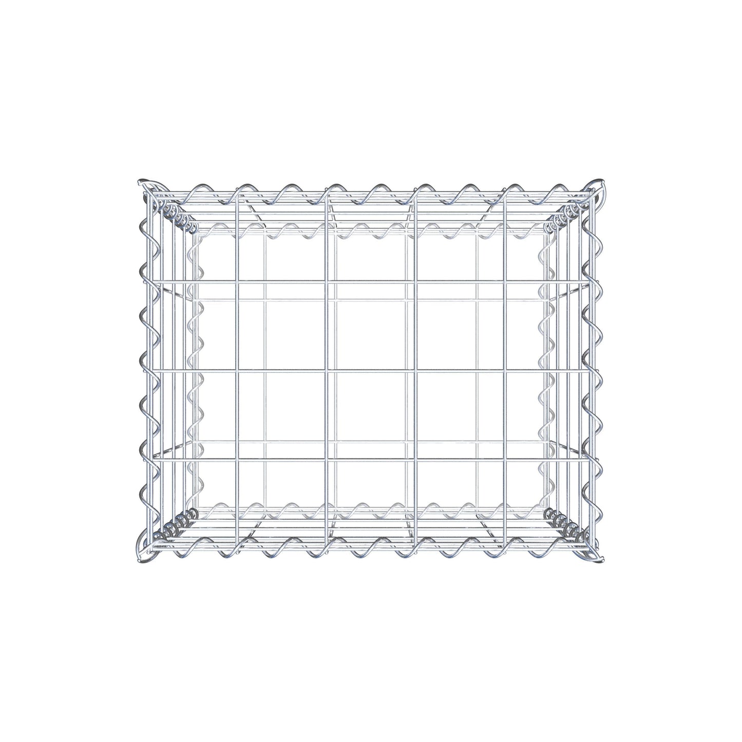 Gabion 50 cm x 40 cm x 40 cm (L x H x D), maskestørrelse 10 cm x 10 cm, spiral