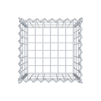 Gabion rapporté type 3 40 cm x 40 cm x 40 cm (L x H x P), mailles 5 cm x 10 cm, spirale