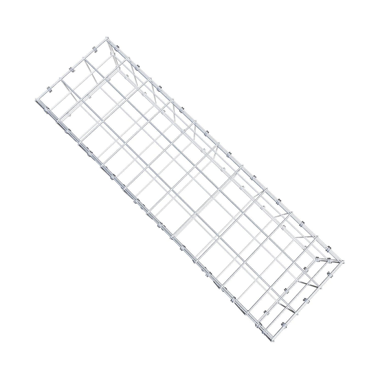 Gabião 100 cm x 20 cm x 30 cm (C x A x P), malhagem 10 x 10 cm, anel espiral