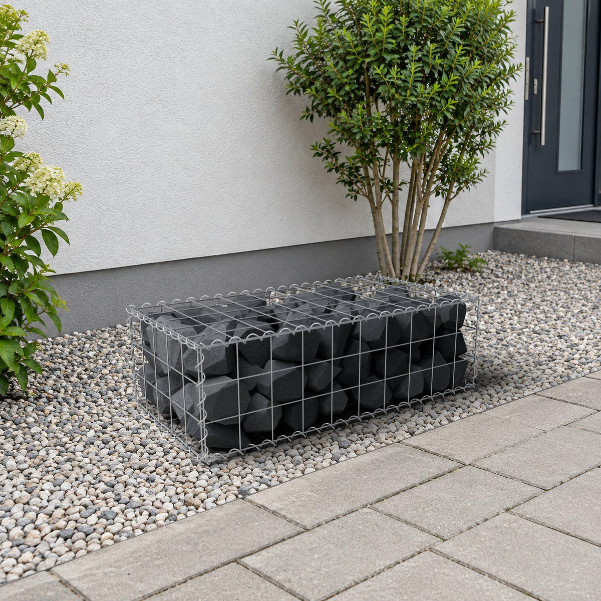 Gabione 100 cm x 30 cm x 50 cm (L x H x T), Maschenweite 10 cm x 10 cm, Spirale