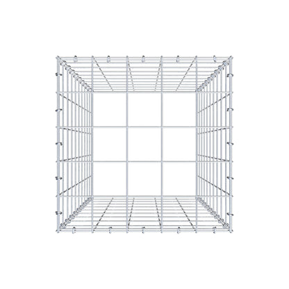 Monteret gabion type 3 100 cm x 50 cm x 50 cm (L x H x D), maskestørrelse 10 cm x 10 cm, C-ring