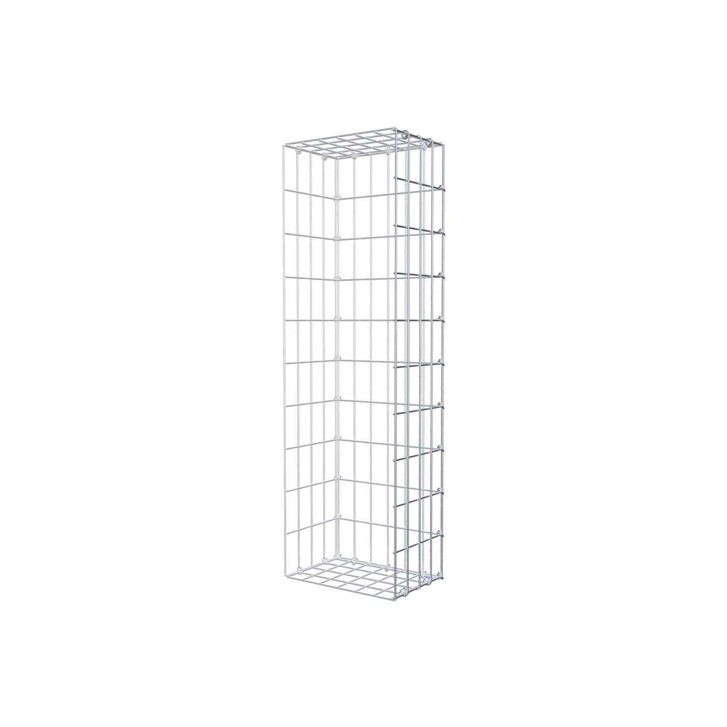 Monteret gabion type 2 100 cm x 20 cm x 30 cm, maskestørrelse 5 cm x 10 cm, C-ring