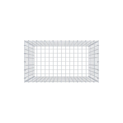 Fourche rapportée type 3 100 cm x 90 cm x 50 cm (L x H x P), mailles 5 cm x 10 cm, anneau C