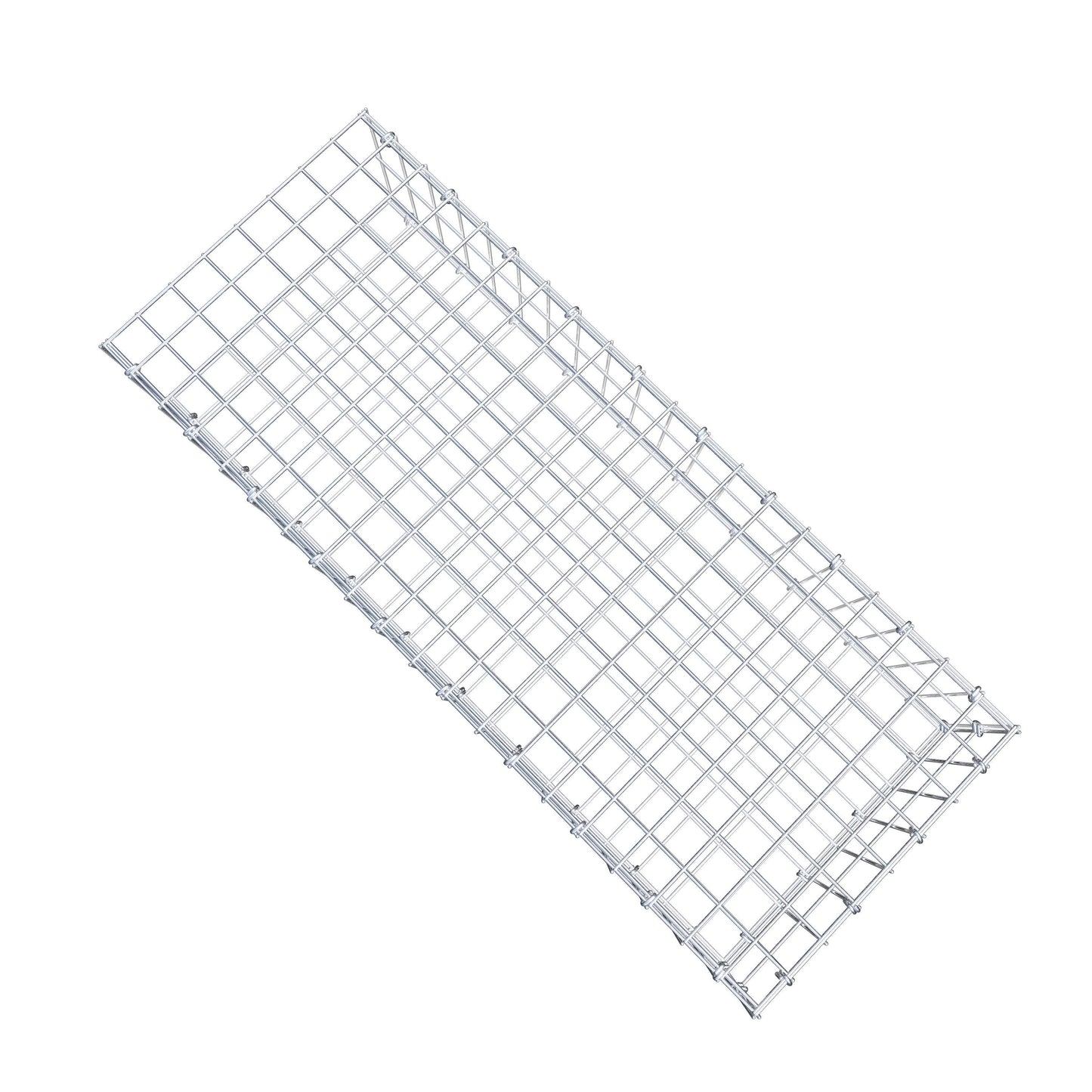 Monteret gabion type 2 100 cm x 20 cm x 40 cm, maskestørrelse 5 cm x 10 cm, C-ring