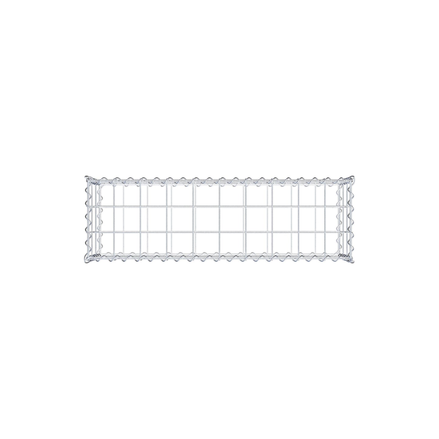 Gabion 100 cm x 30 cm x 30 cm (L x H x P), mailles 10 cm x 10 cm, spirale