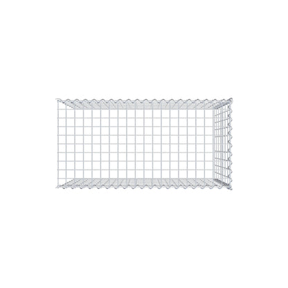 Gabion rapporté type 4 100 cm x 70 cm x 50 cm (L x H x P), mailles 5 cm x 10 cm, spirale