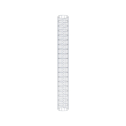 Gabionensäule rund 22 cm Durchmesser, 200 cm Höhe, Maschenweite 5 cm x 10 cm