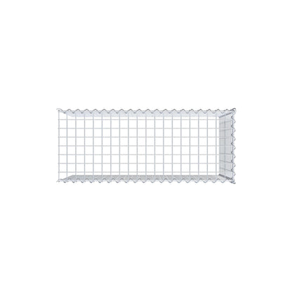 Gabion rapporté type 4 100 cm x 60 cm x 40 cm (L x H x P), mailles 5 cm x 5 cm, spirale