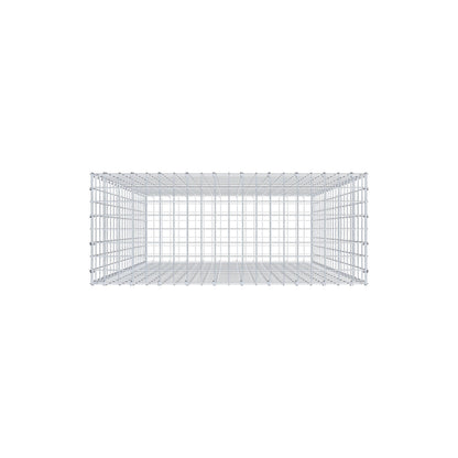 Gabione 200 cm x 100 cm x 40 cm (L x H x T), Maschenweite 5 cm x 10 cm, C-Ring