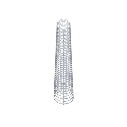 Colonne de gabion ronde 27 cm de diamètre, 200 cm de hauteur, maille 5 cm x 5 cm