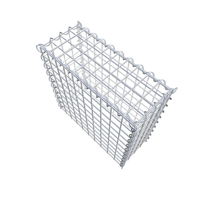 Gabbione aggiuntivo tipo 3 50 cm x 50 cm x 20 cm (L x H x P), dimensione maglia 5 cm x 5 cm, a spirale