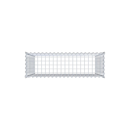 Gabion rapporté type 3 100 cm x 90 cm x 30 cm (L x H x P), mailles 5 cm x 5 cm, spirale