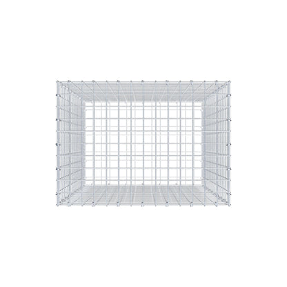 Gabião 100 cm x 70 cm x 50 cm (C x A x P), malhagem 5 cm x 5 cm, anel C