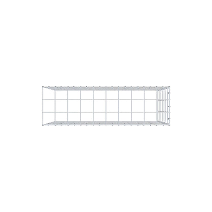 Monteret gabion type 4 100 cm x 70 cm x 30 cm (L x H x D), maskestørrelse 10 cm x 10 cm, C-ring