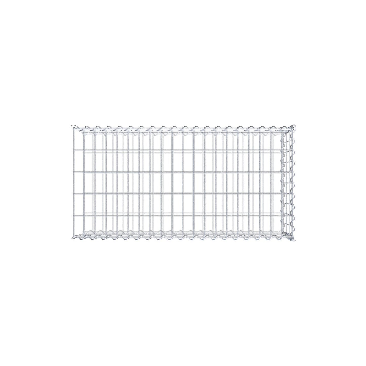 Gabião tipo 2 100 cm x 30 cm x 50 cm (C x A x P), malhagem 5 cm x 10 cm, espiral