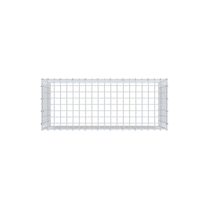 Monteret gabion type 3 100 cm x 50 cm x 40 cm (L x H x D), maskestørrelse 5 cm x 5 cm, C-ring