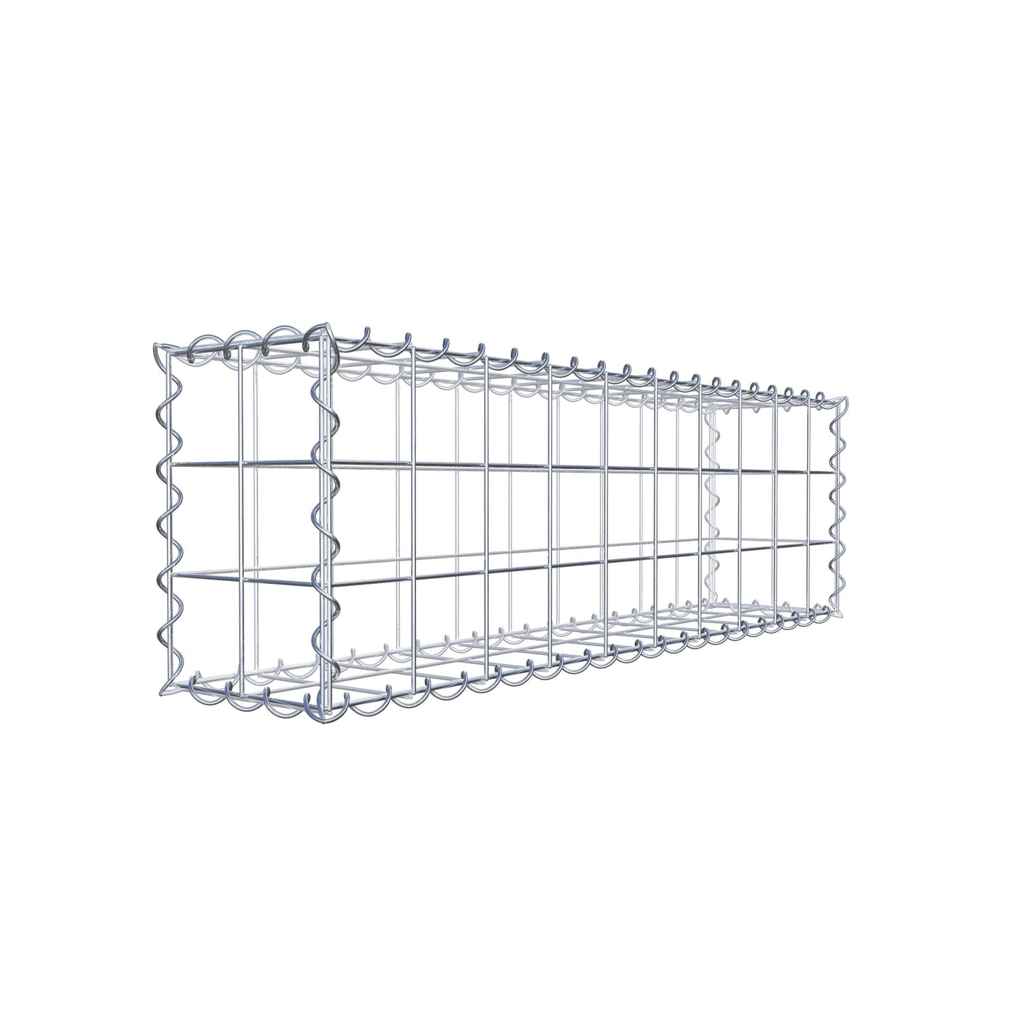 Gabion 100 cm x 30 cm x 20 cm (L x H x P), mailles 10 cm x 10 cm, spirale