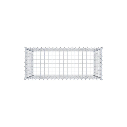Gabion rapporté type 3 100 cm x 80 cm x 40 cm (L x H x P), mailles 5 cm x 10 cm, spirale