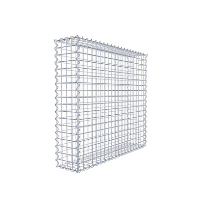 Gabion 100 cm x 90 cm x 20 cm (L x H x P), mailles 5 cm x 5 cm, spirale