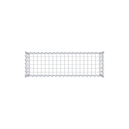 Gabion rapporté type 3 100 cm x 30 cm x 30 cm (L x H x P), mailles 5 cm x 10 cm, spirale