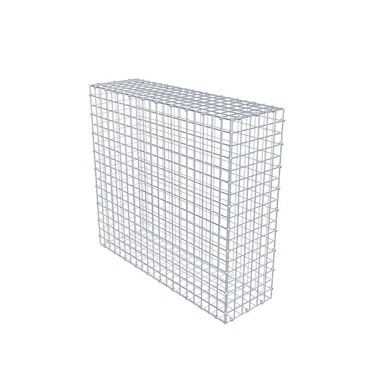 Gabbione 100 cm x 90 cm x 30 cm (L x H x P), maglia 5 x 5 cm, anello a spirale