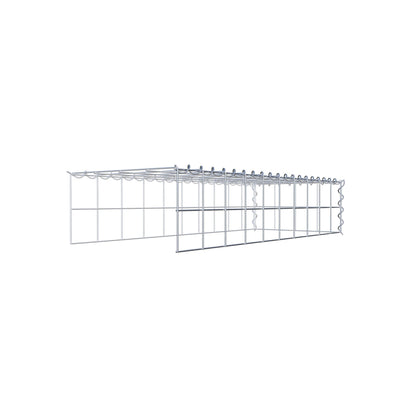 Gabion rapporté type 4 100 cm x 20 cm x 40 cm (L x H x P), mailles 10 cm x 10 cm, spirale