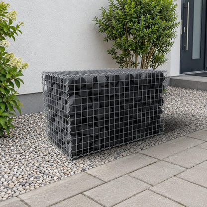 Gabion 100 cm x 60 cm x 50 cm (L x H x D), maskstorlek 5 cm x 5 cm, spiral