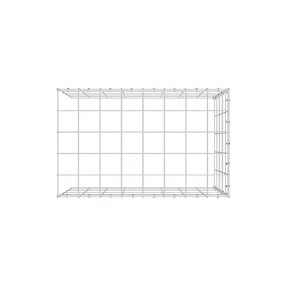 Monteret gabion type 4 80 cm x 50 cm x 50 cm (L x H x D), maskestørrelse 10 cm x 10 cm, C-ring