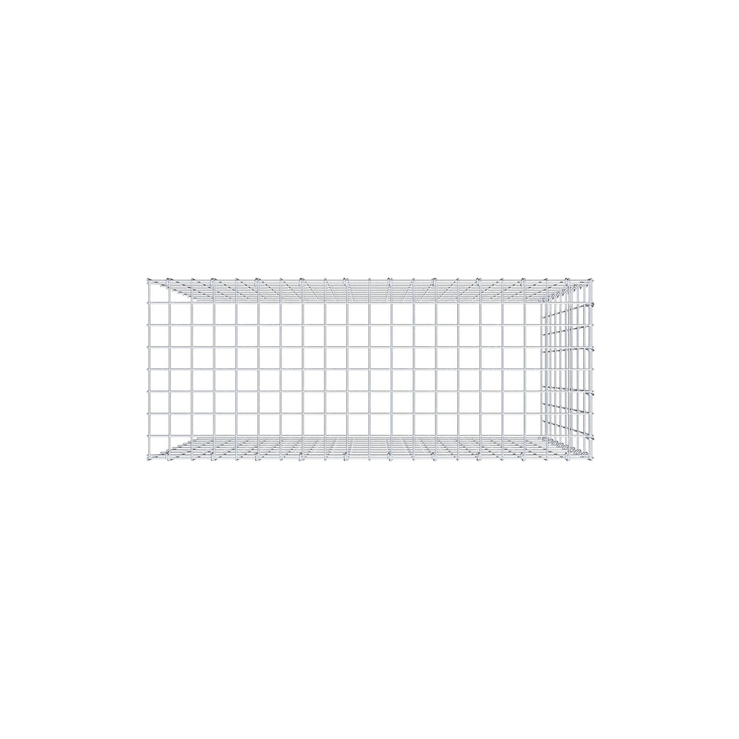 Pile aggiuntivo tipo 4 100 cm x 90 cm x 40 cm (L x H x P), maglia 5 cm x 10 cm, anello a C