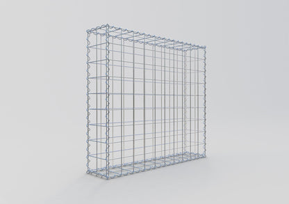 Gabion 100 cm x 90 cm x 20 cm (L x H x P), mailles 10 cm x 10 cm, spirale