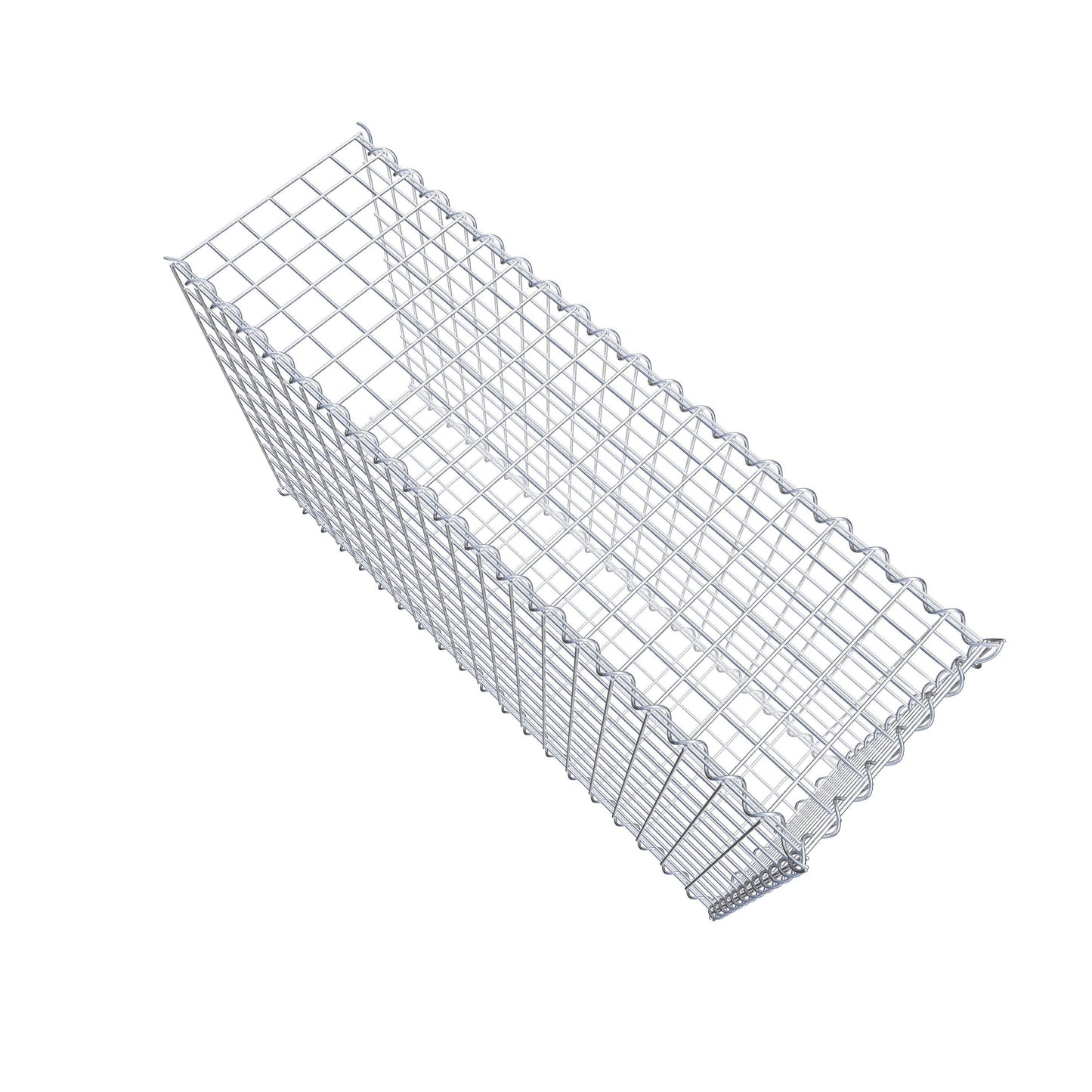 Gavión adulto tipo 2 100 cm x 60 cm x 30 cm (largo x alto x profundidad), tamaño de malla 5 cm x 5 cm, espiral