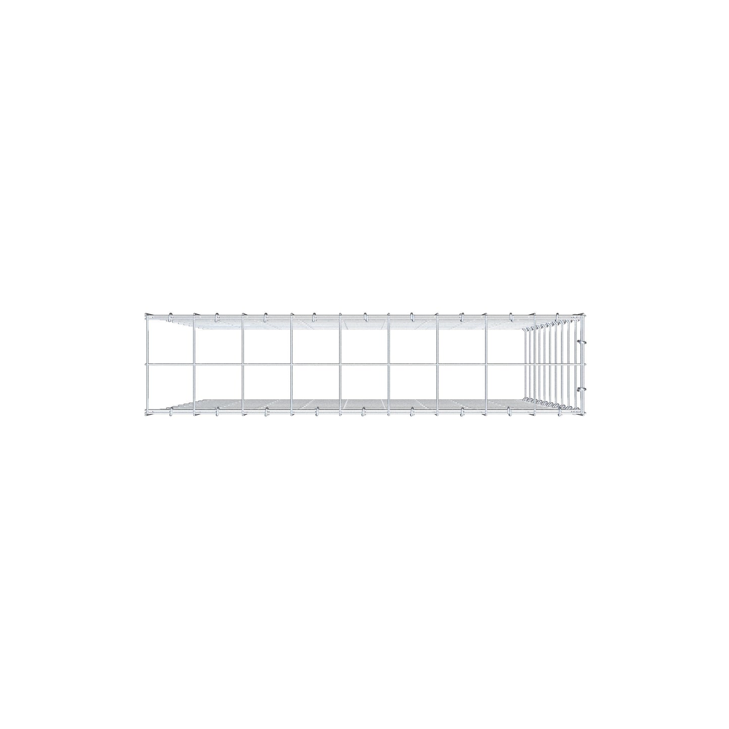 Fourche rapportée type 4 100 cm x 90 cm x 20 cm (L x H x P), mailles 10 cm x 10 cm, anneau C