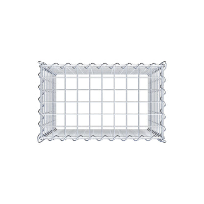 Gabion rapporté type 3 50 cm x 50 cm x 30 cm (L x H x P), mailles 5 cm x 5 cm, spirale