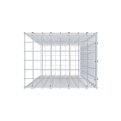Gabbione fissabile tipo 2 100 cm x 40 cm x 30 cm (L x H x P), maglia 5 cm x 5 cm, anello a C