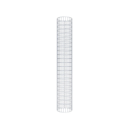 Colonna gabbionata rotonda 37 cm di diametro, 230 cm di altezza, maglia 5 cm x 10 cm
