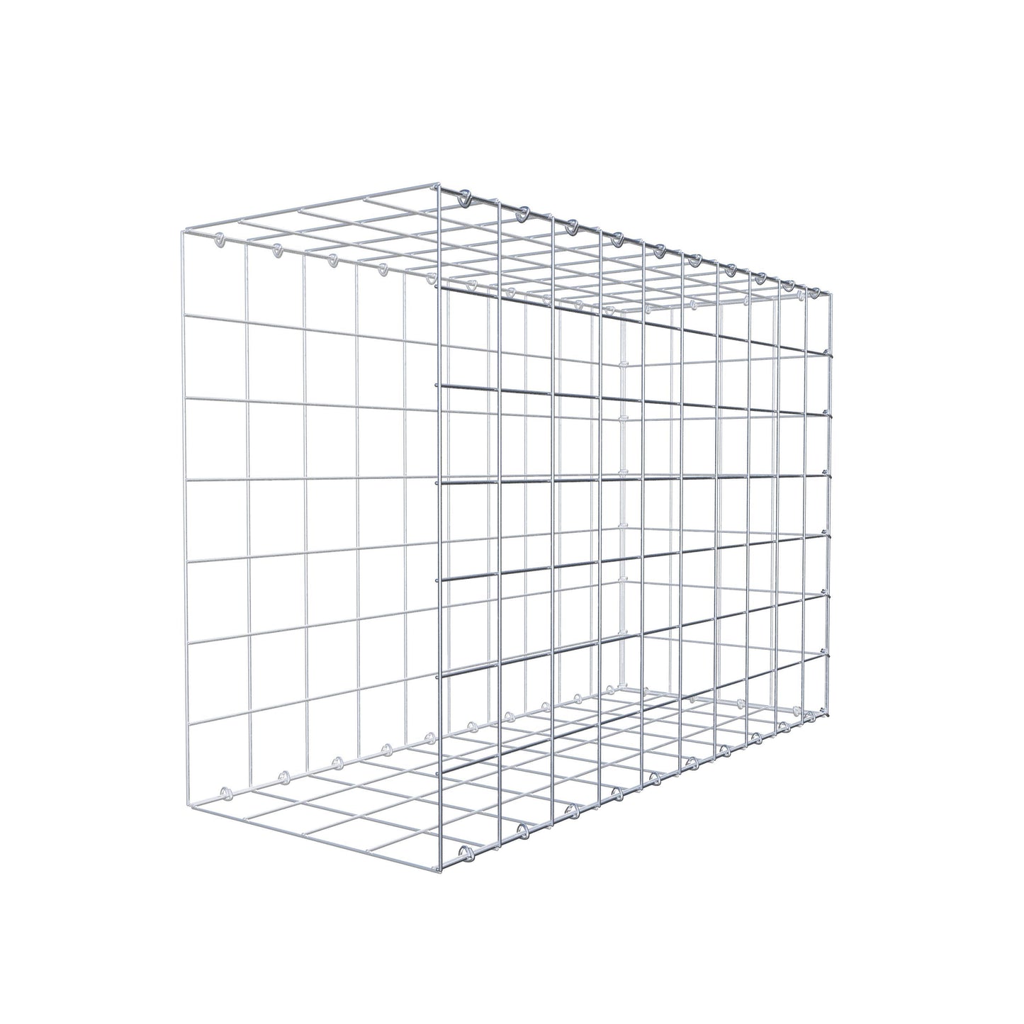 Gabbione aggiuntivo di tipo 2 100 cm x 70 cm x 40 cm (L x H x P), maglia 10 cm x 10 cm, anello a C