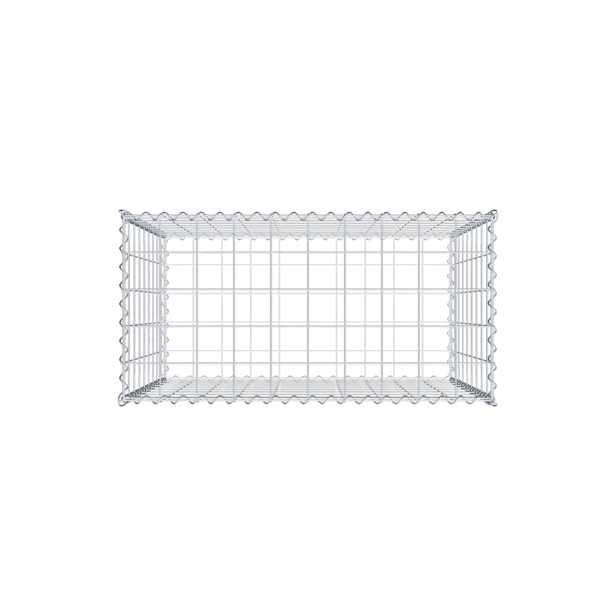 Gabion 100 cm x 90 cm x 50 cm (L x H x D), mesh size 10 cm x 10 cm, spiral