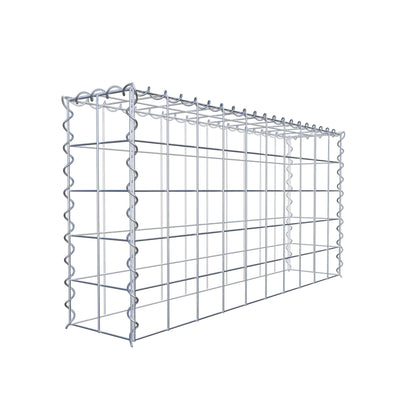 Grown-on gabion type 3 100 cm x 50 cm x 20 cm (L x H x D), mesh size 10 cm x 10 cm, spiral