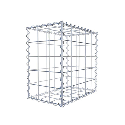 Gabião 50 cm x 50 cm x 30 cm (C x A x P), malhagem 10 cm x 10 cm, espiral