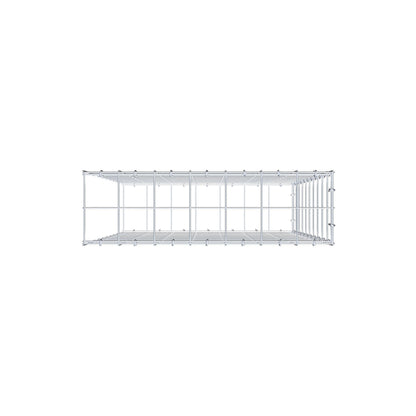 Monteret gabion type 2 100 cm x 70 cm x 20 cm (L x H x D), maskestørrelse 10 cm x 10 cm, C-ring
