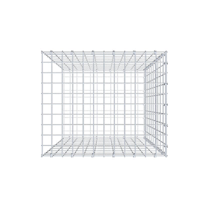 Monteret gabion type 2 100 cm x 60 cm x 50 cm, maskestørrelse 5 cm x 10 cm, C-ring