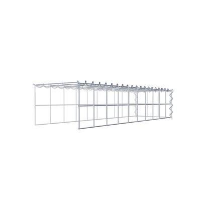 Gabion rapporté type 4 100 cm x 20 cm x 30 cm (L x H x P), mailles 10 cm x 10 cm, spirale