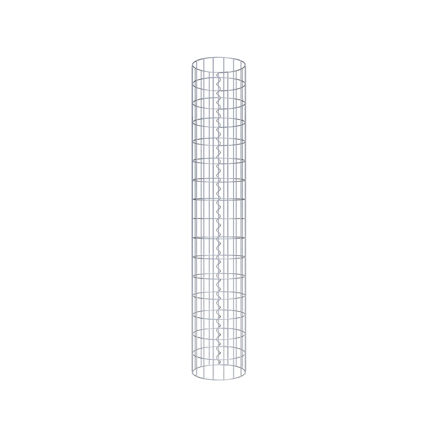Gabionensäule rund 27 cm Durchmesser, 160 cm Höhe, Maschenweite 5 cm x 10 cm