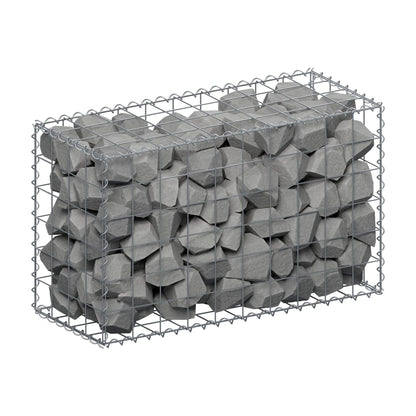 Gabião 100 cm x 60 cm x 40 cm (C x A x P), malhagem 10 cm x 10 cm, espiral