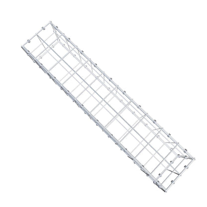 Gabion 100 cm x 20 cm x 20 cm (L x H x P), mailles 10 x 10 cm, anneau en spirale