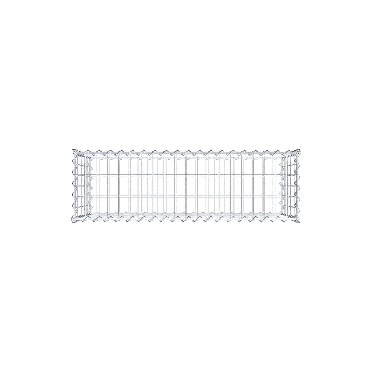 Gabion 100 cm x 50 cm x 30 cm (L x H x P), mailles 5 cm x 10 cm, spirale